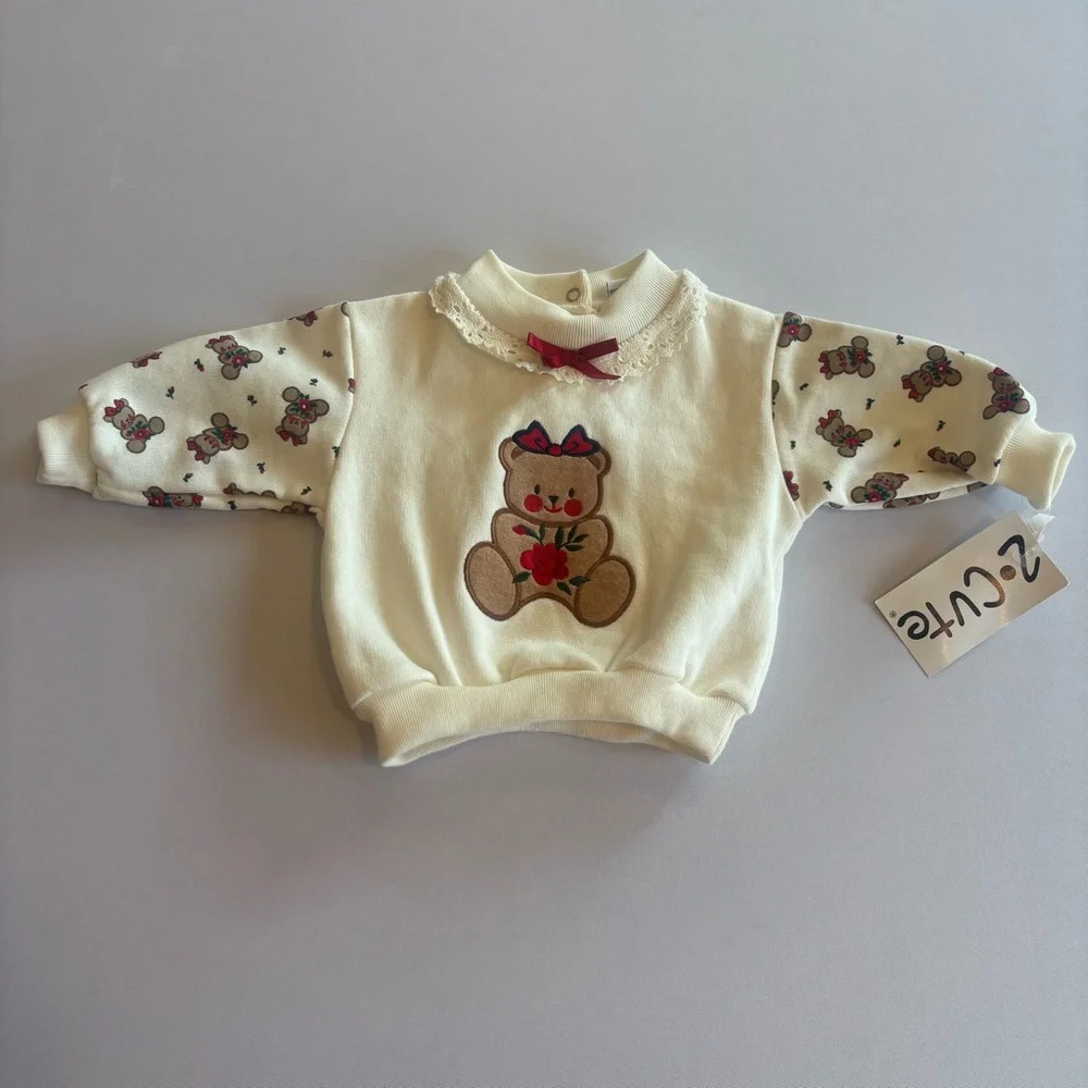 ZO‎ CUTE Infant Baby Girl Christmas Teddy Bear Two Piece Outfit Size 6-9M NWT